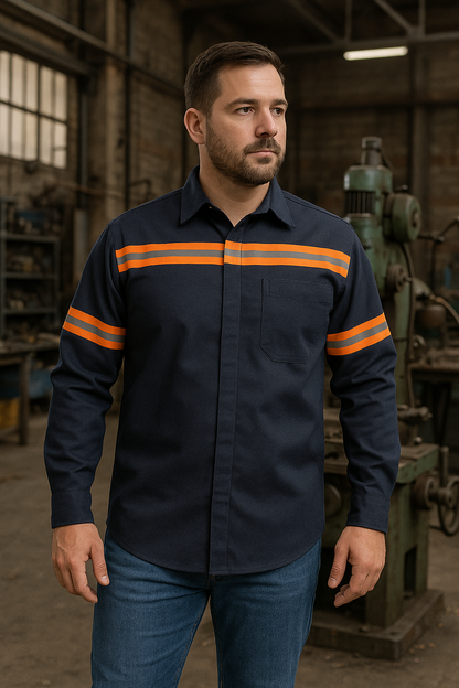 Camisola de mezclilla para trabajo