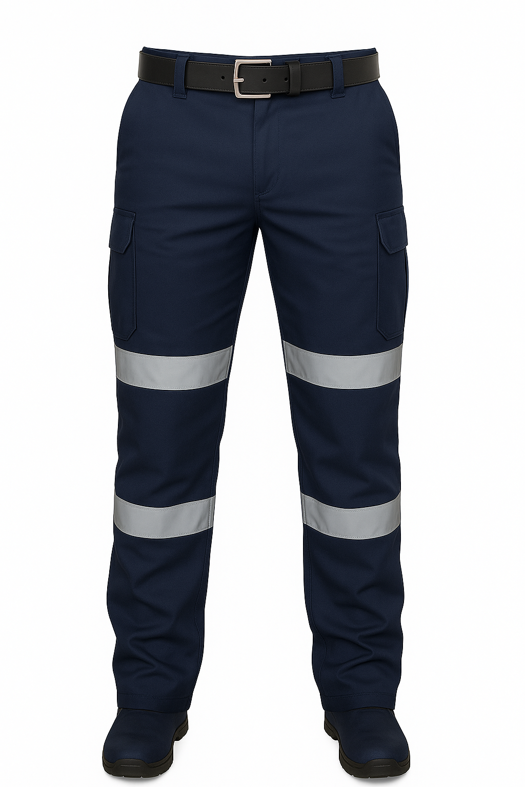 Pantalon industrial tipo cargo con reflejantes