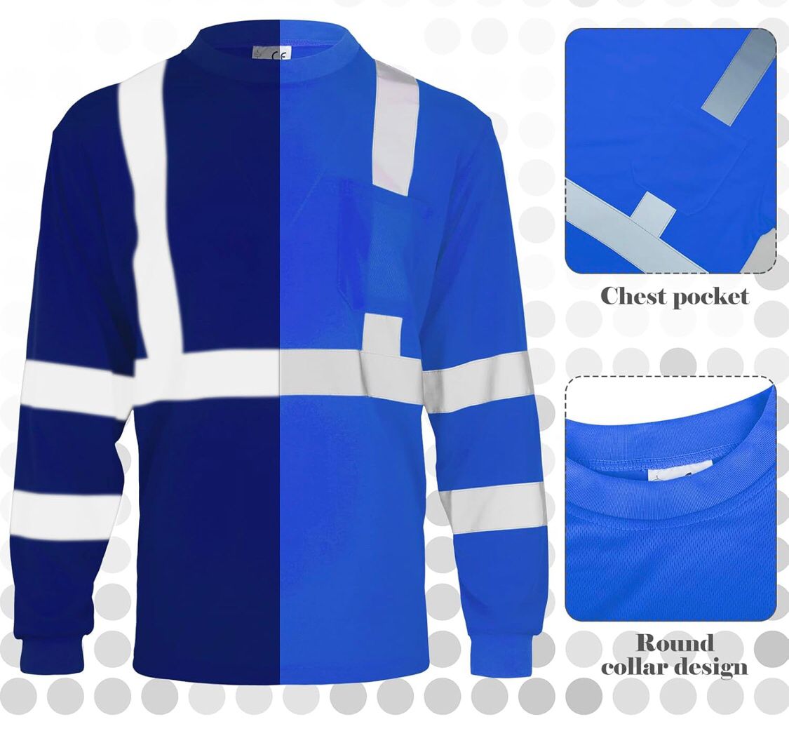 Playera De Alta Visibilidad Tono Marino