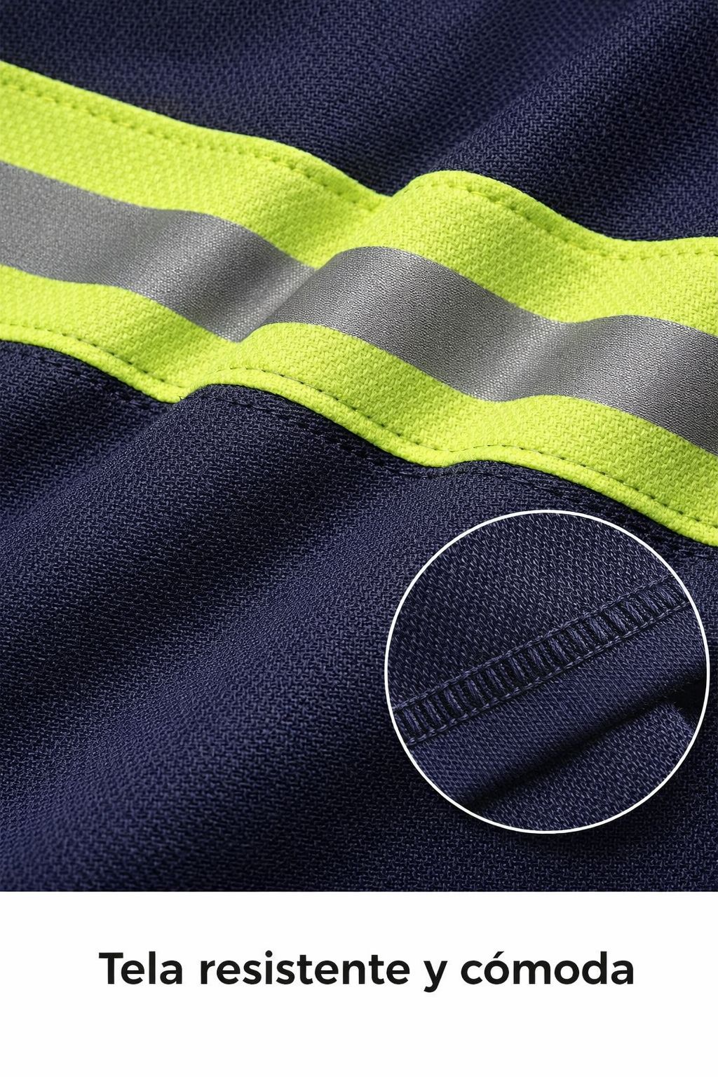 Playera tipo polo manga larga con reflejante