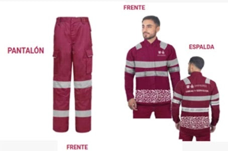 Camisola y pantalon industrial para trabajo de la CDMX